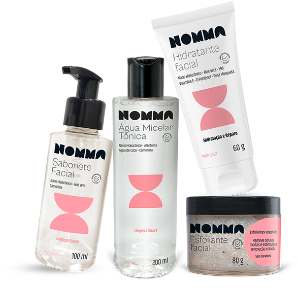 facial seca linha facial NOMMA pele seca